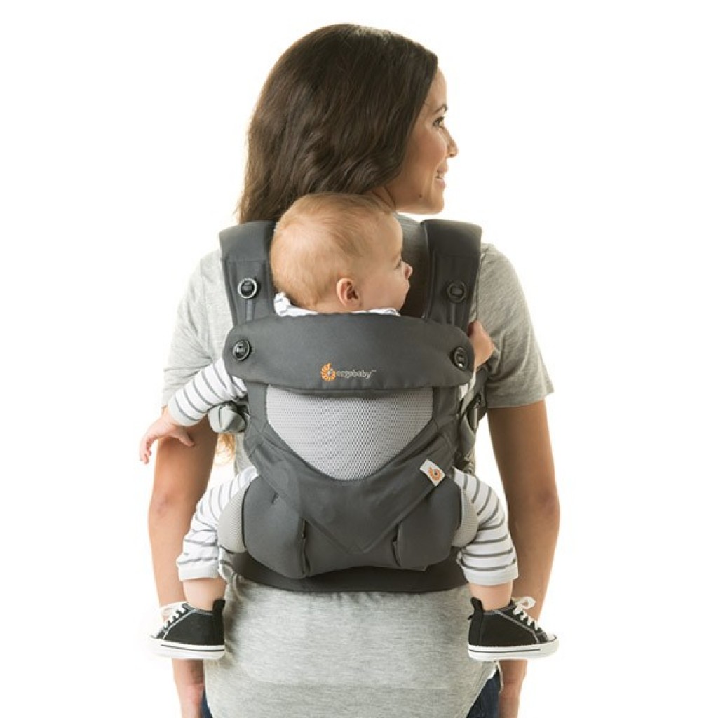 Ergo Baby Four Position 360 Carrier Cool Air Carbon Grey 4 Positions Ergobaby 