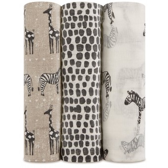 Silky Soft Bamboo Swaddle (Pack of 3) - Sahara Motif