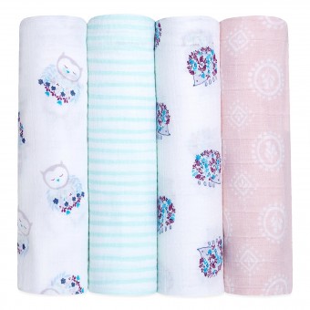 Classic Swaddles (Pack of 4) - Thistle