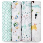 Classic Swaddles (Pack of 4) - Around the World - Aden + Anais - BabyOnline HK