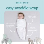 Essentials Wrap Swaddle [0-3 months] (Pack of 3) - Fairy Tale Flowers - Aden + Anais - BabyOnline HK