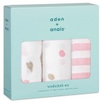 Muslin Washcloth Set (Pack of 3) - Heartbreaker - Aden + Anais - BabyOnline HK