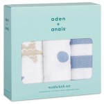 Muslin Washcloth Set (Pack of 3) - Rock Star - Aden + Anais - BabyOnline HK