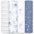 Essentials Cotton Muslin Swaddle (Pack of 4) - Time to Dream