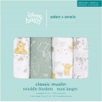 Essentials Cotton Muslin Swaddle (Pack of 4) - Winnie + Friends - Aden + Anais - BabyOnline HK