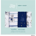 Essentials Cotton Muslin Swaddle (Pack of 4) - Mickey Stargazer - Aden + Anais - BabyOnline HK