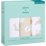 Muslin Washcloth Set (Pack of 3) - Year of Bunnies - Aden + Anais - BabyOnline HK