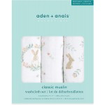 Muslin Washcloth Set (Pack of 3) - Blushing Bunnies - Aden + Anais - BabyOnline HK