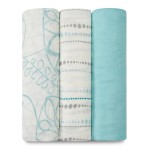 Silky Soft Bamboo Swaddle (Pack of 3) - Azure - Aden + Anais - BabyOnline HK