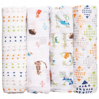 Classic Swaddles (Pack of 4) - Paper Tales