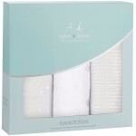 Classic Swaddle (Pack of 3) - Metallic Silver - Aden + Anais - BabyOnline HK