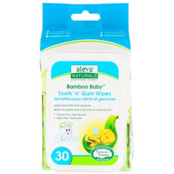 Bamboo Baby - Tooth 'n' Gum Wipes - 30 Counts