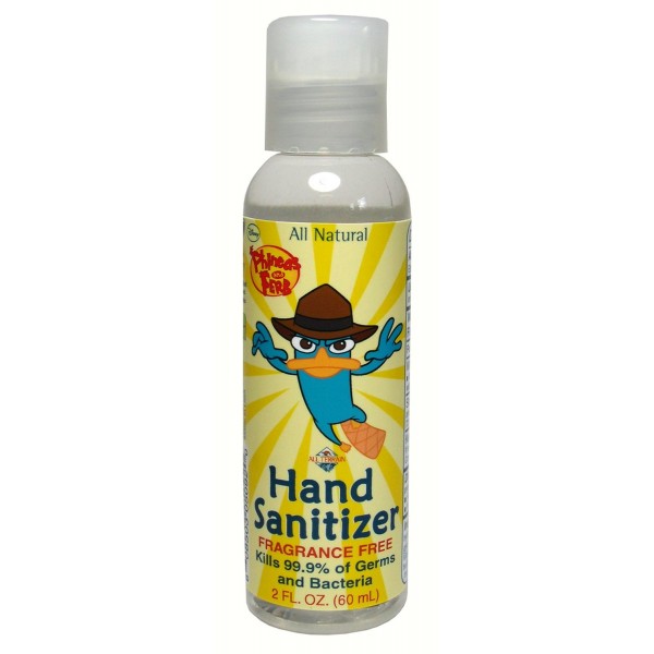 Phineas and Ferb Fragrance Free Natural Hand Sanitizer 60ml - All Terrain - BabyOnline HK
