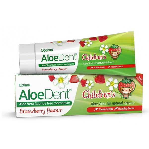Children's Aloe Vera Flouride Free Toothpaste - Strawberry 50ml - Aloe Dent - BabyOnline HK