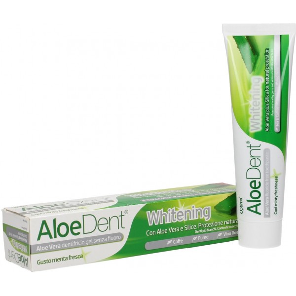 Whitening - Adult Aloe Vera Fluoride Free Toothpaste 100ml - Aloe Dent - BabyOnline HK