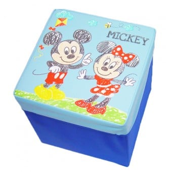Stool Storage Box - Mickey & Minnie (S)