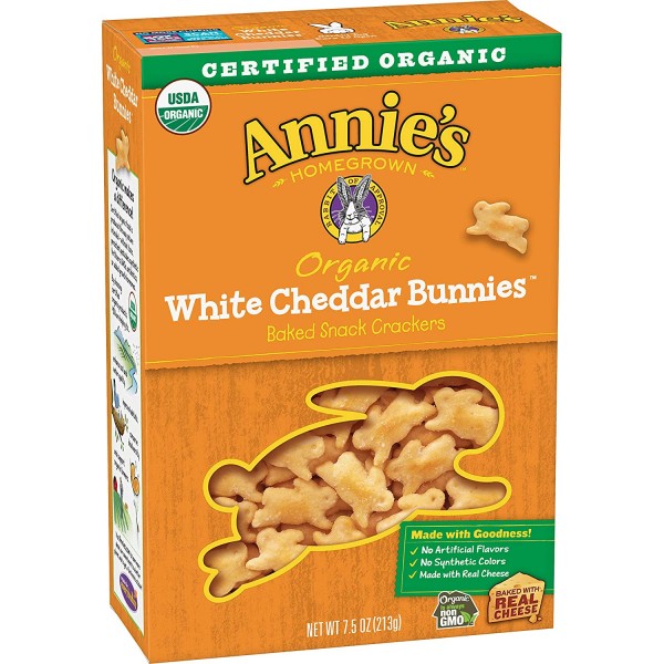 White Cheddar Bunnies 213g - Annie's Homegrown - BabyOnline HK