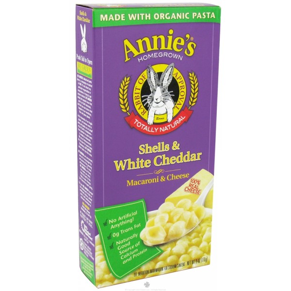 Totally Natural Shells & White Cheddar - Annie's Homegrown - BabyOnline HK