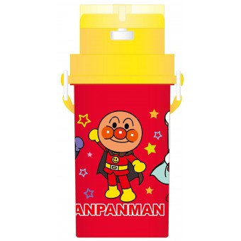 Anpanman - PP Straw Bottle with Strap 500ml (Red)