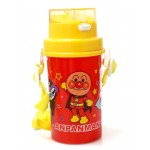 Anpanman - PP Straw Bottle with Strap 500ml (Red) - Anpanman - BabyOnline HK