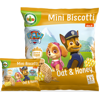 Paw Patrols - Mini Biscotti - Oat & Honey (5x20g)