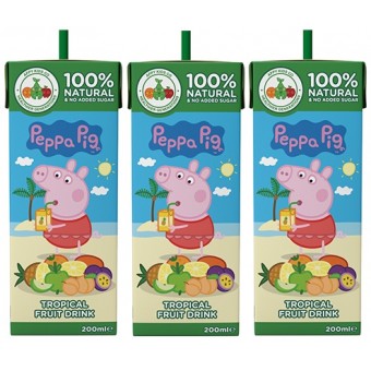 Peppa Pig - Tropical Fruit Drink (3 packs x 200ml)