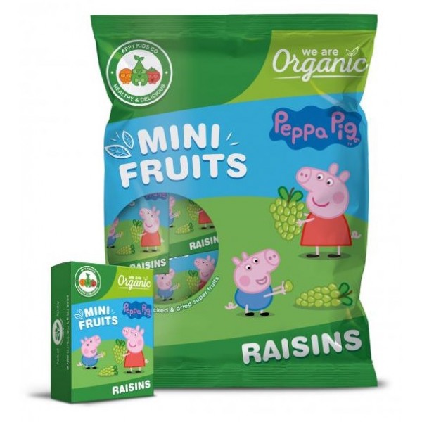 Peppa Pig - Organic Raisins (7 packs x 14g) - Appy - BabyOnline HK