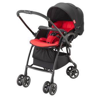 Aprica - Luxuna Comfort Baby Stroller (Contrast Red XVI)