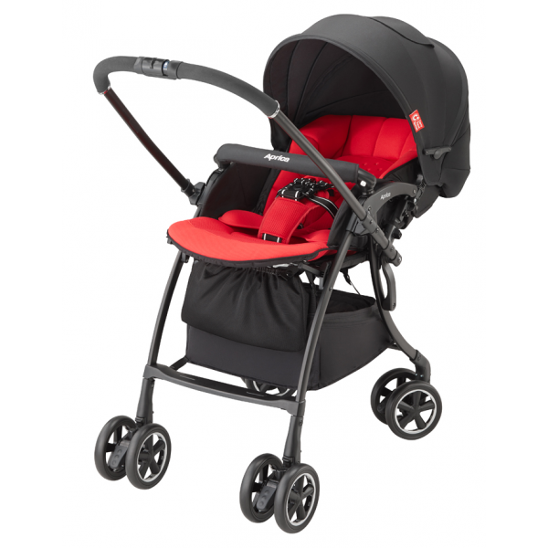 Aprica - Luxuna Comfort Baby Stroller (Contrast Red XVI) - Aprica - BabyOnline HK