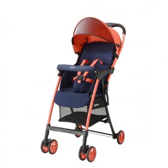 Magical Air 3.3 輕量挑高型座椅單向嬰兒手推車 - 淺粉橙
