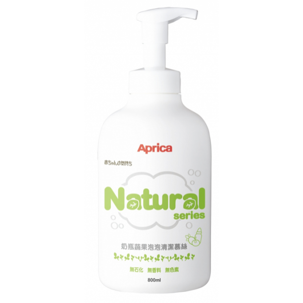 自然系列奶瓶疏果泡泡清潔慕絲 800ml - Aprica - BabyOnline HK