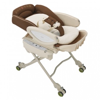 Coco Chi-no Auto High-Low Bed & Chair - Brown