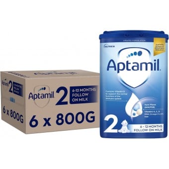 Aptamil (英國版) - 較大嬰兒奶粉 (2 號) 800g [6 盒]