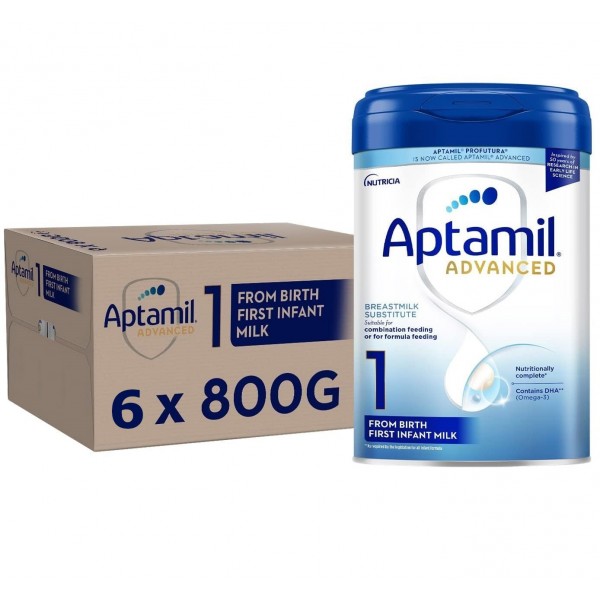 Aptamil 白金版 (英國版) 初生嬰兒奶粉 (1 號) 800g [6罐] - Aptamil (UK) - BabyOnline HK