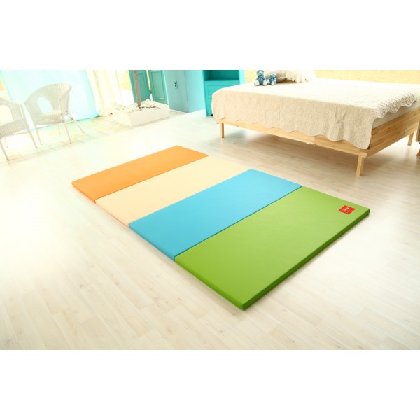 Foldable Playmat - Lime / Orange (135 x 240) - Artbee - BabyOnline HK