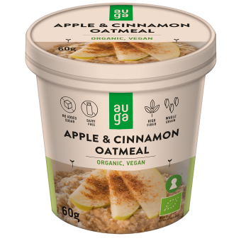 Organic Instant Oatmeal - Apple & Cinnamon 60g