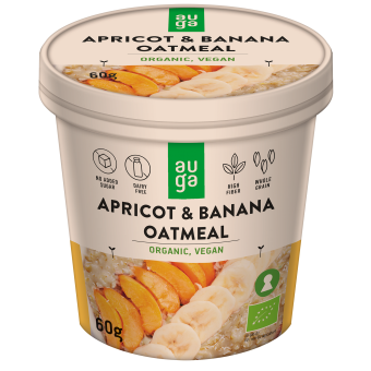 Organic Instant Oatmeal - Apricot & Banana 60g