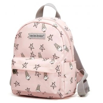 Baa Baa Sheepz - Backpack - Star & Sheepz (Pink - Small)