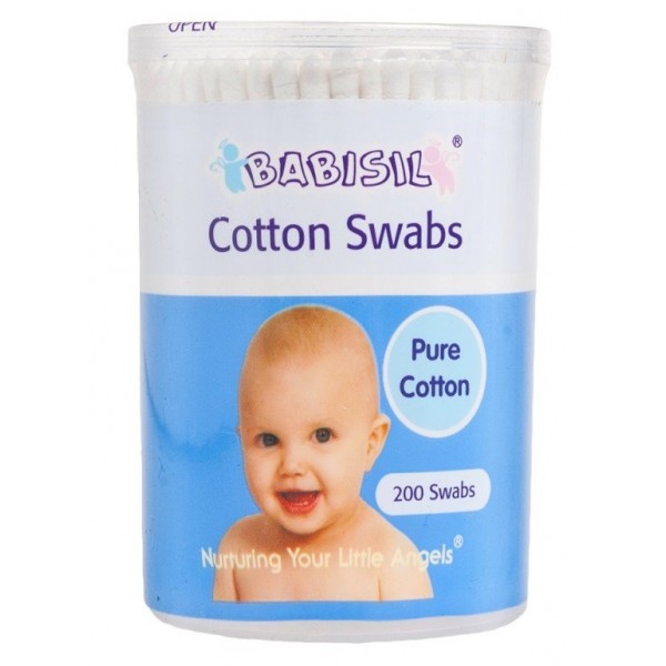 Baby Cotton Swabs (200 Swabs) - Babisil - BabyOnline HK