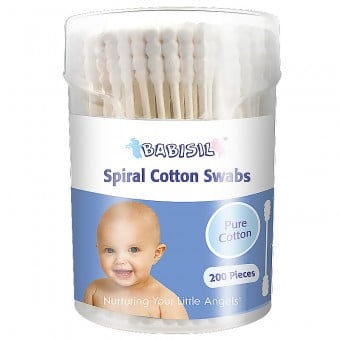 Baby Spiral Cotton Swabs (200 Swabs)