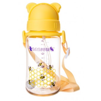 PPSU Flexi-Straw Drinking Bottle 300ml - Yellow
