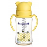 PPSU Flexi-Straw Drinking Bottle 300ml - Yellow - Babisil - BabyOnline HK