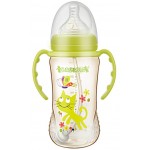 PPSU Wide-Neck Flexi-Straw Feeding Bottle 300ml - Green - Babisil - BabyOnline HK