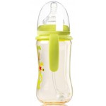 PPSU Wide-Neck Flexi-Straw Feeding Bottle 300ml - Green - Babisil - BabyOnline HK