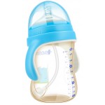 PPSU Extra Wide-Neck Feeding Bottle 300ml - Blue - Babisil - BabyOnline HK