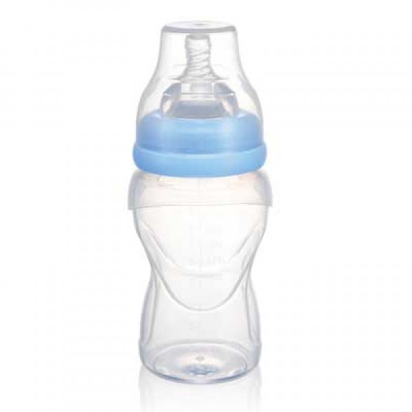Wide-Neck Silicone Feeding Bottle - 250ml (9oz) - Babisil - BabyOnline HK