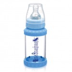 標準口徑玻璃奶瓶連溫感保護環 - 120ml (4oz) - Babisil - BabyOnline HK