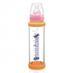 標準口徑玻璃奶瓶連溫感保護環 - 240ml (8oz) - Babisil - BabyOnline HK