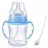 Wide-Neck PP Flexi-Straw Bottle 180ml - Light Blue