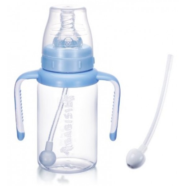 Standard PP Flexi-Straw Bottle 170ml - Light Blue - Babisil - BabyOnline HK